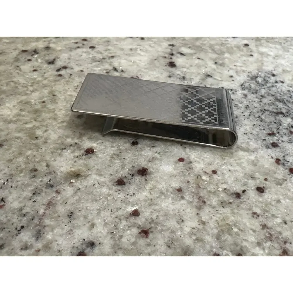 Authentic Gucci Diamantissima 925 Sterling Silver Money Clip Made in Italy